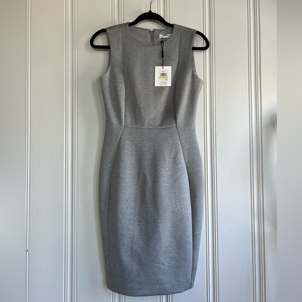 NWT Calvin Klein Sleeveless Scuba Jersey Sheath Cocktail Dress